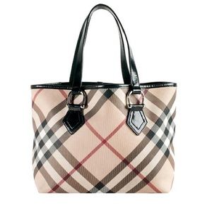 Authentic Burberry checked handbag
